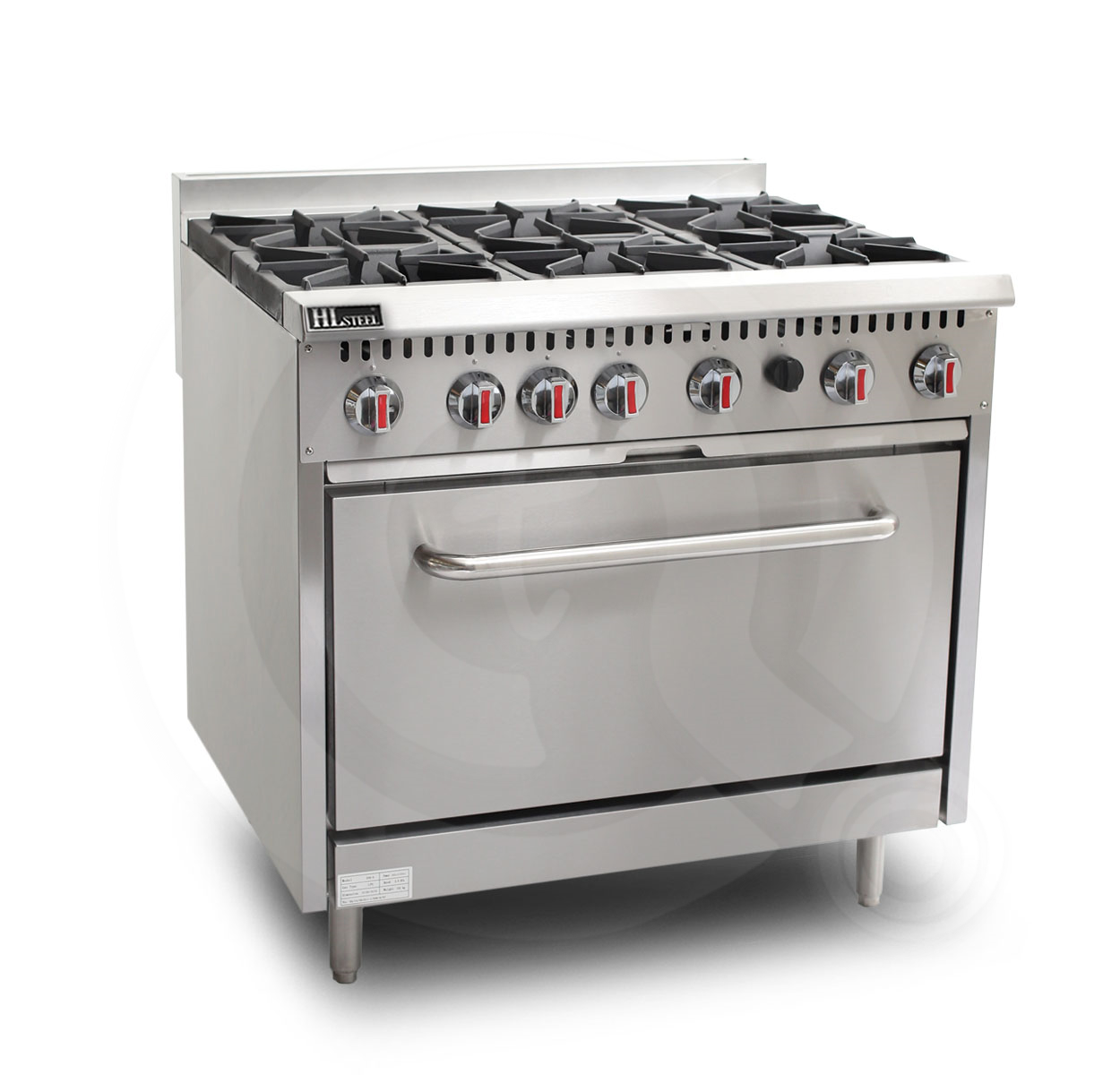  6 Open Burner With Oven